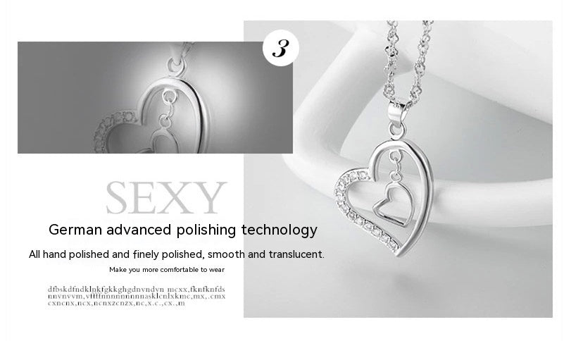 925 Loving Heart In Sterling Silver Pendant