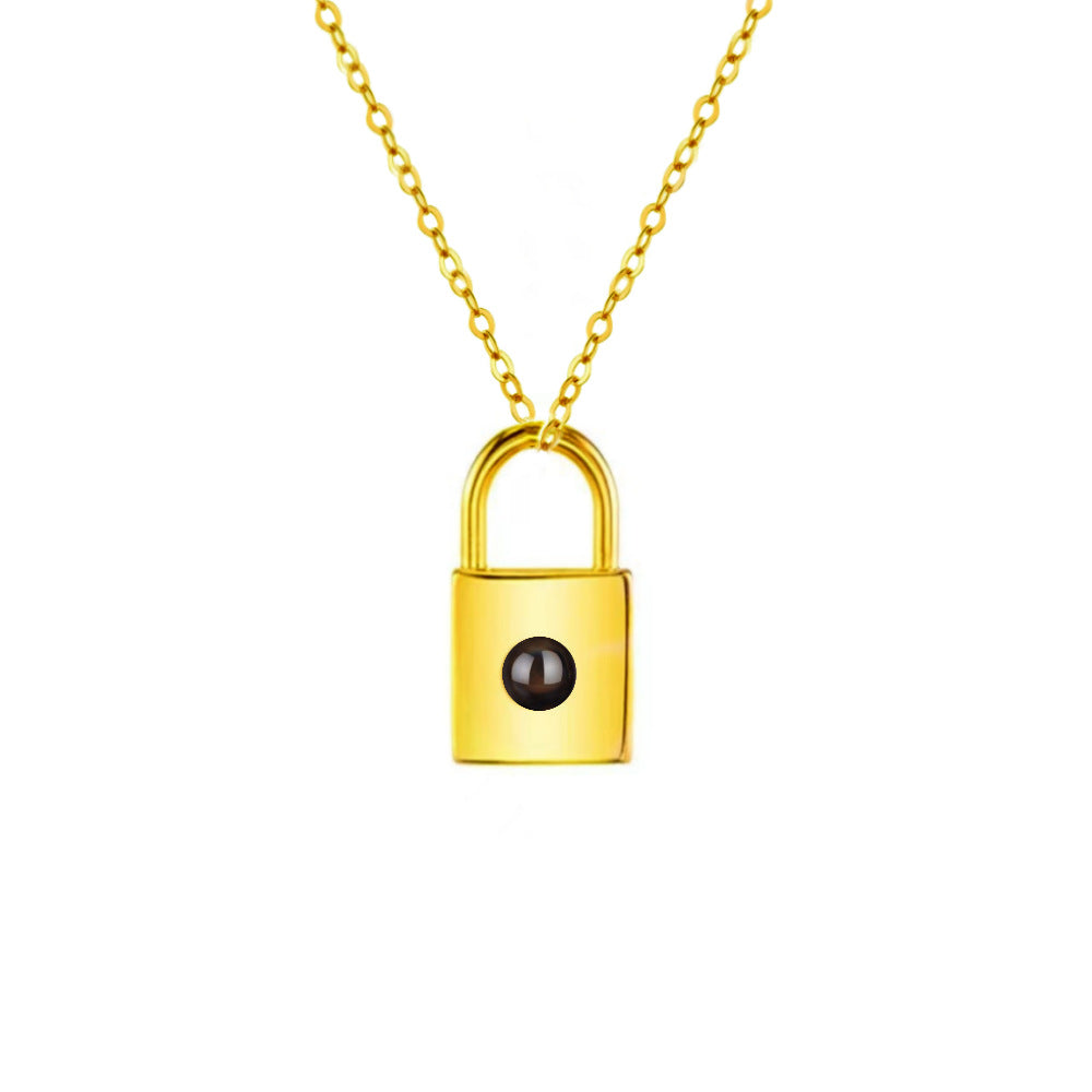 Lock Heart In 100 Languages I Love Your Projection Necklace