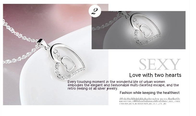 925 Loving Heart In Sterling Silver Pendant