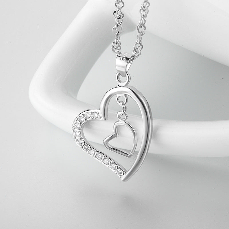 925 Loving Heart In Sterling Silver Pendant